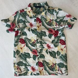 Janie and Jack Floral Hawaiian Boys Shirt